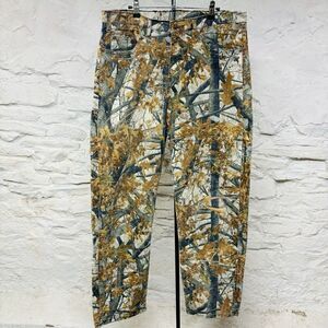 Vtg 90s Real Work Wear Tree Evasion Camo Canvas Camouflage Pants Hunting Camping